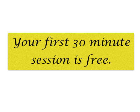 Your first 30 minute session is free